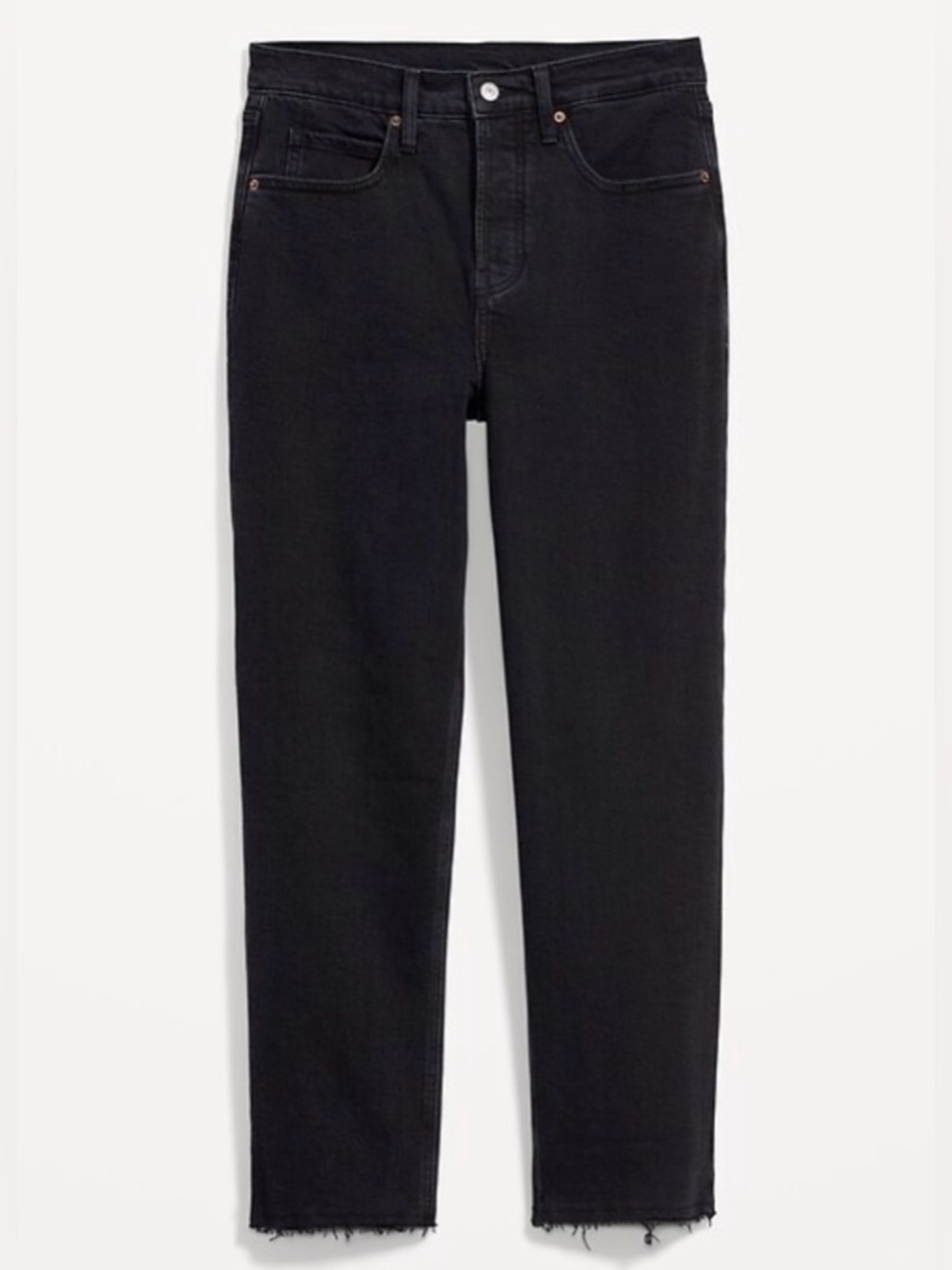 Old Navy Jeans | Sky-Hi Straight Black Denim Jeans | Extra High-Rise Jeans